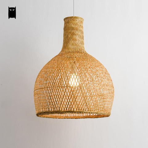 Bamboo Rattan Pendant Light
